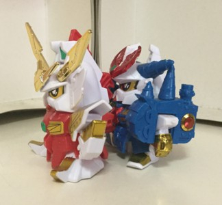 うかわ起稿 : SDガンダム戦国英雄 ムシャガンダムシン＆ムシャガンダムガイ